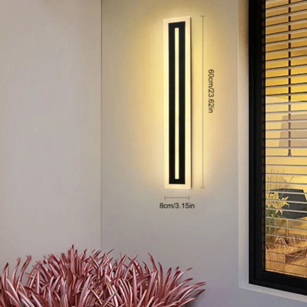 Bymaocar 16w Rectangular LED Modern Wall Lights 3000k Sconce Waterproof Exterior Lamp Warm Comfortable Indoor/outdoor Wide Use