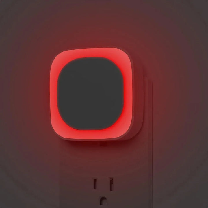 2 Pack Plug in Dimmable Red Night Light Auto Dusk to Dawn Sensor LED Night Light Soft Glow Diffused Light for Baby ry Bathroom