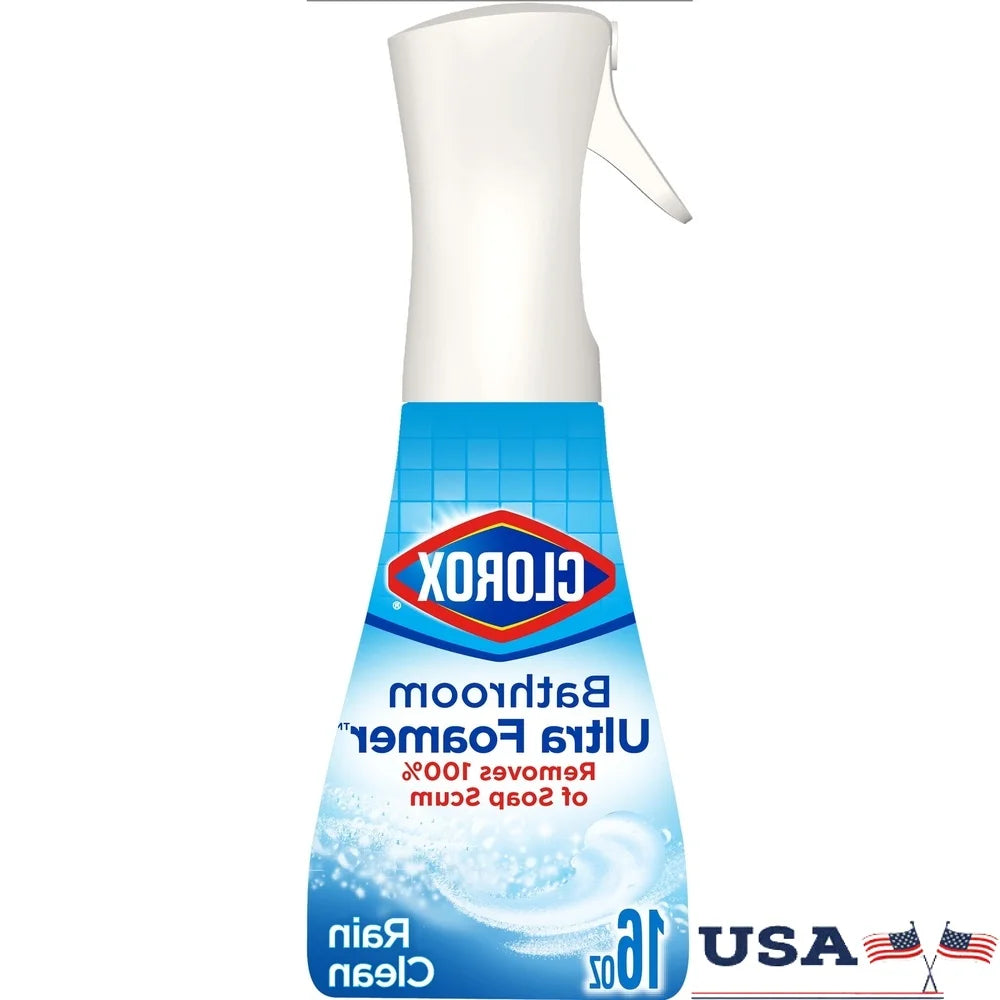 Bathroom Foamer Cleaner Spray 16oz Eco-Friendly Reusable Trigger Hard Surface Cleaner Indoor Rain Clean Scent Concentrated