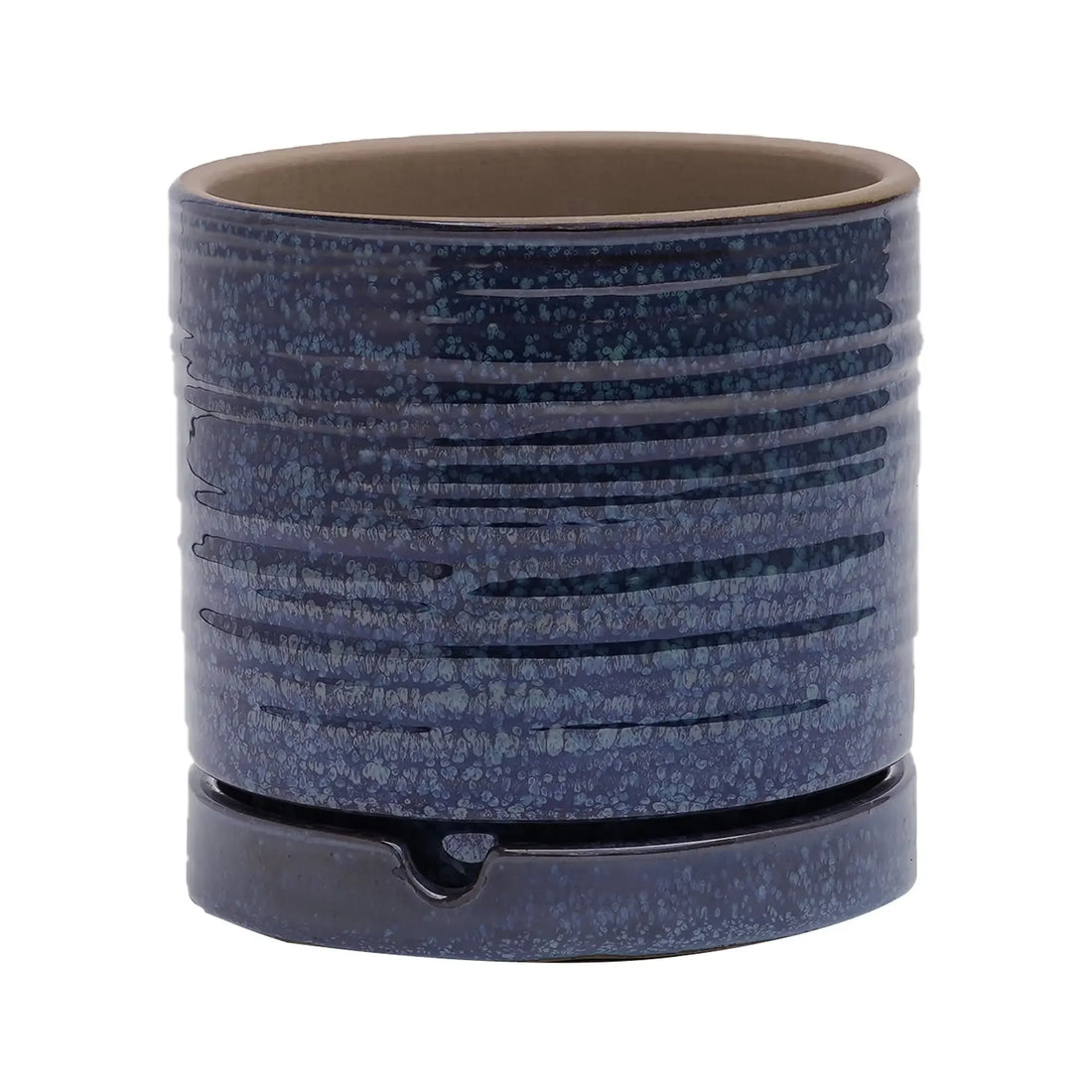 8-Inch Teal Green Toramina Ceramic Planter Pot, Decorative Round Flower Pot for Indoor or Outdoor Use