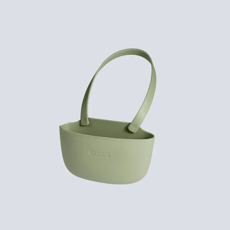 Kitchen Sink Sponges Soap Holder Bathroom Dish Drain Water Basket Storage Drying Rack Accessories Organizer