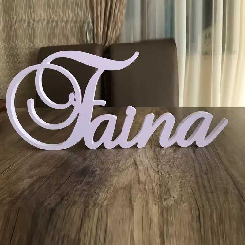 Custom Wooden Name Sign for Nursery Decor, Baby Shower Gift, Cursive font, Will You Be My Flower Girl