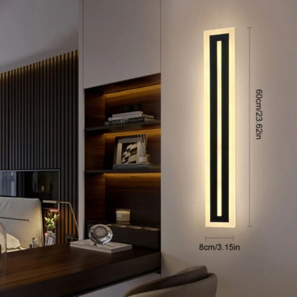 Bymaocar 16w Rectangular LED Modern Wall Lights 3000k Sconce Waterproof Exterior Lamp Warm Comfortable Indoor/outdoor Wide Use