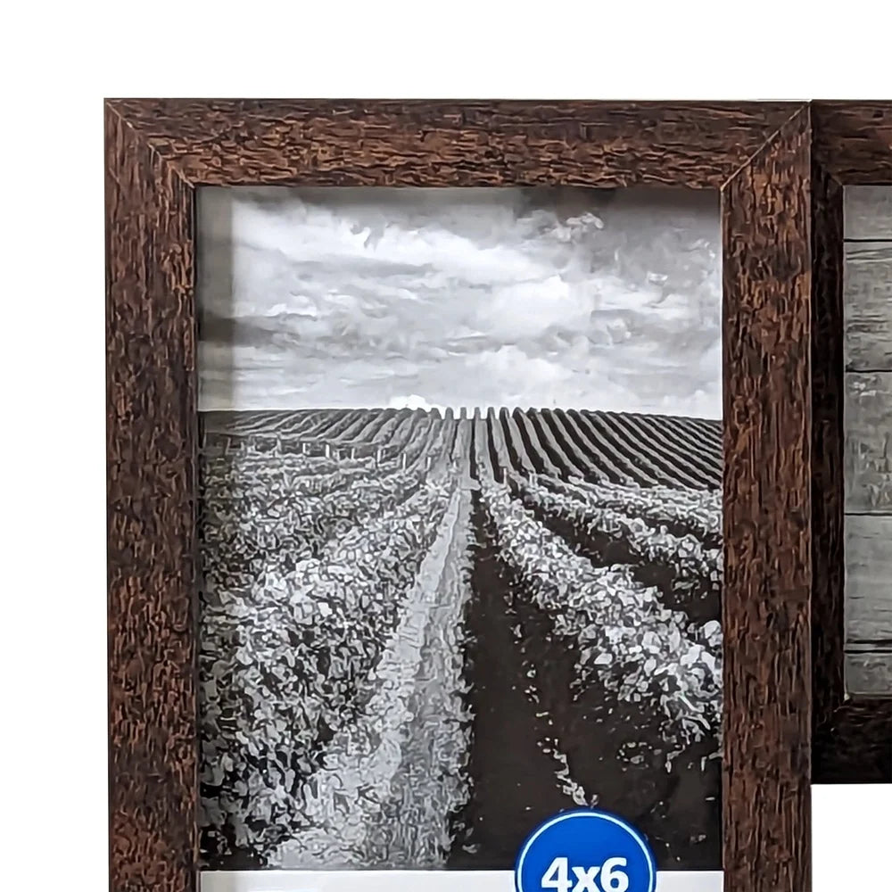 8 Opening Gallery Collage Frame 4x6 Photos Durable Wall Mount Picture Frame with Hangers Perfect Home and Office Decoration