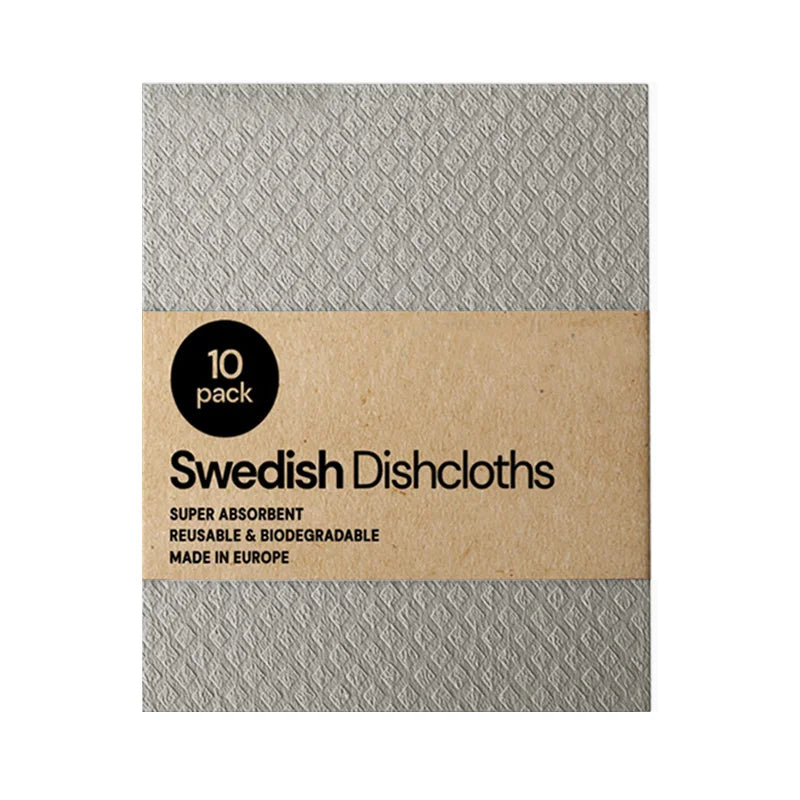 10PCS Reusable Swedish Eco-Friendly Dishcloths Kitchen Cleaning Towels Cloths Kitchen Towels Household Cleaning Products