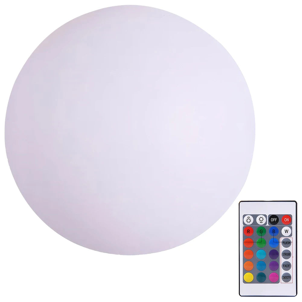 Outdoor Ball Floating Pool Light IP68 Waterproof Garden Luminous LED Ball Swimming Pool Luminous Ball for Garden Yard Pool Decor