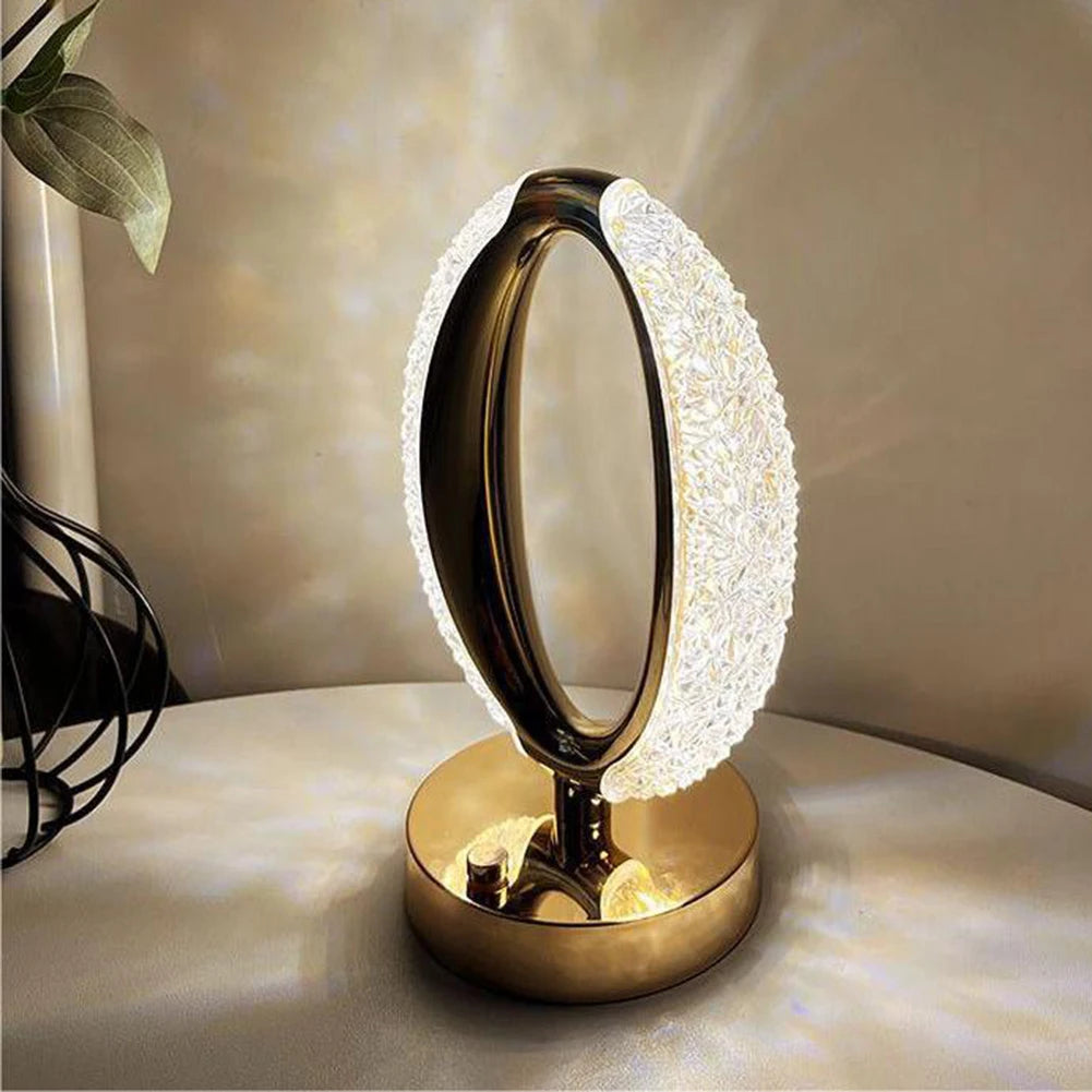 Touch Control Reading Desk Lights USB Charging Acrylic Atmosphere Lamp Dimmable Installation-Free for Home Furnishing Decoration